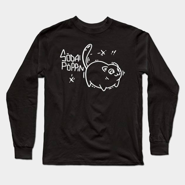 Sodapoppin Cat 2 - Light ( Fanart ) Long Sleeve T-Shirt by munkidesigns